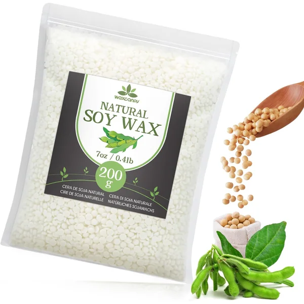 Cire de Soja Naturelle pour Bougies, sans Additif