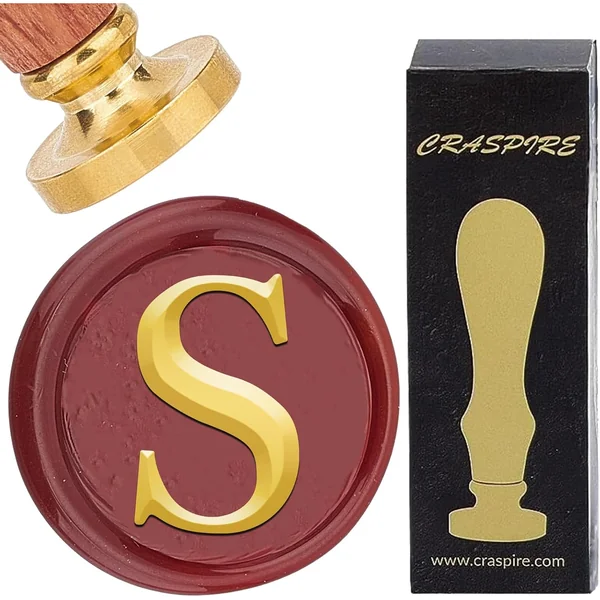 CRASPIRE — Sceau de Cire Initiale Vintage 25 mm