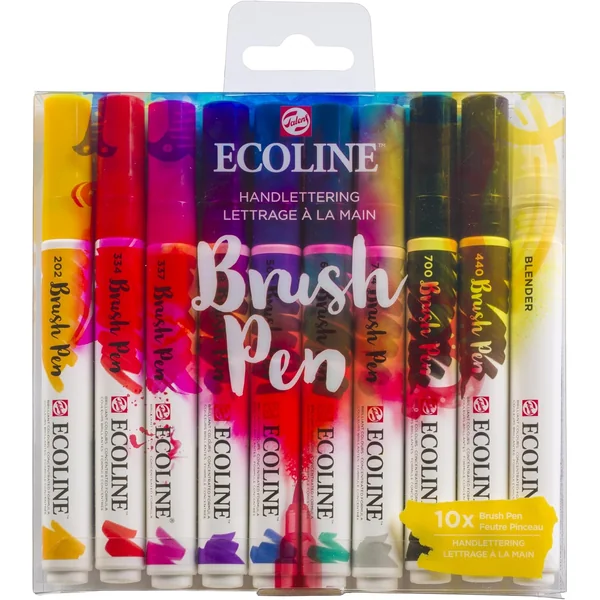 Ecoline — Set de 10 Marqueurs Pinceau Aquarelle