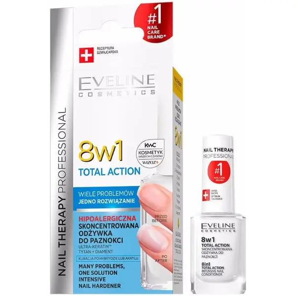 Eveline Thérapie Ongles 8 en 1 Total Action — 12 ml