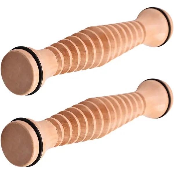 EXCEART — Lot de 2 rouleaux de massage en bois