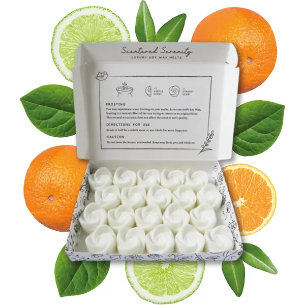 Fondants Parfumés Citron Vert, Basilic et Mandarine