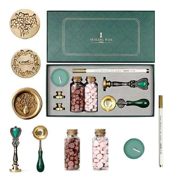Joyeee — Kit de Cachet de Cire avec Bâtons et Cuillère