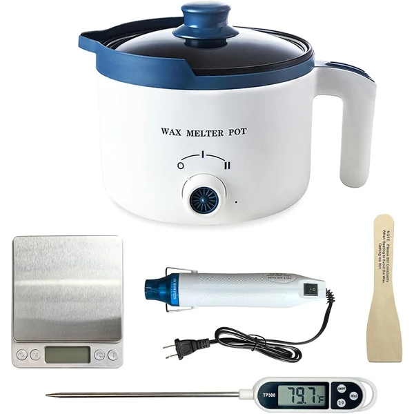 Kit de Fusion de Cire avec Thermomètre et Pistolet Chauffant