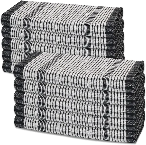 LinenWeave — pack de 10 torchons, 45 cm — cadeau pour ceux qui aiment cuisiner