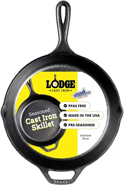 Lodge — poêle en fonte naturelle 26 cm — cadeau pour ceux qui aiment cuisiner