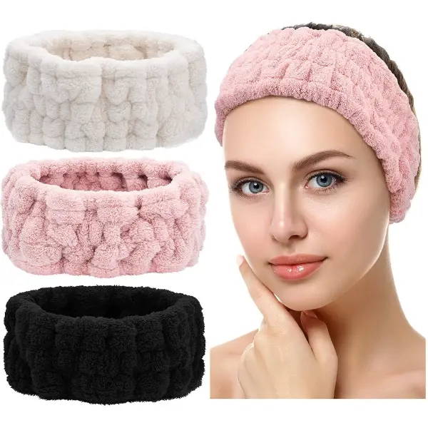 Lot de 3 bandeaux de spa en tissu éponge