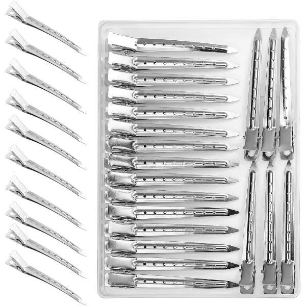 Lot de 30 pinces bec de canard sans pli, 9,9 cm