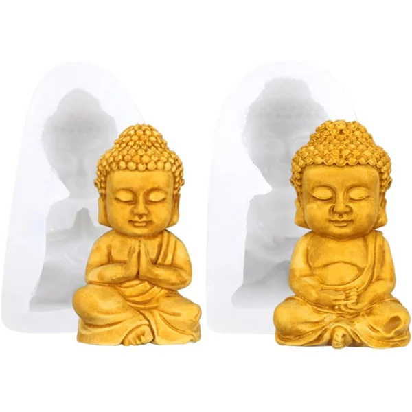 Lot de 2 Moules en Silicone, Pilier et Figure Assise