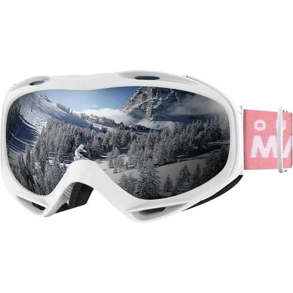 OutdoorMaster — Masque de ski OTG, anti-buée, UV400