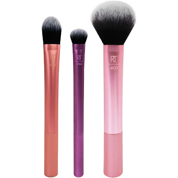 Real Techniques — Coffret voyage 3 pinceaux et trousse