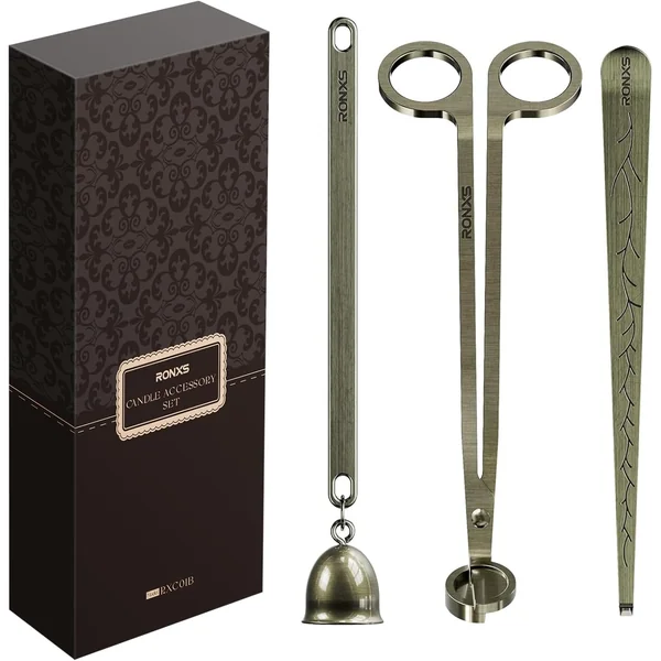 RONXS — Ensemble d'Accessoires de Bougie 3 en 1