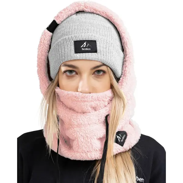 Senllen — Cagoule polaire coupe-vent pour le ski