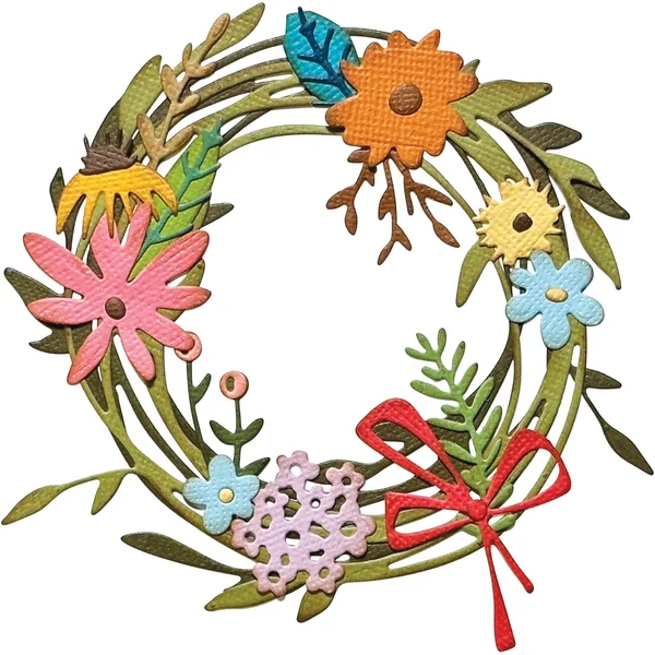 Sizzix Thinlits — Lot de 45 Matrices Couronne Florale