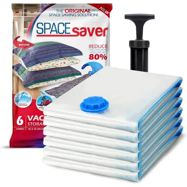 Spacesaver — Sacs sous vide pour vêtements, avec pompe de voyage