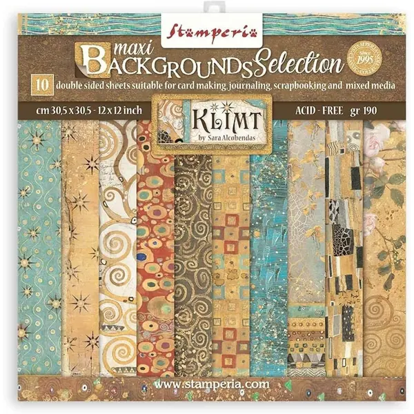 Stamperia SBBL101 — 10 Feuilles de Fonds Maxi 30,5 cm