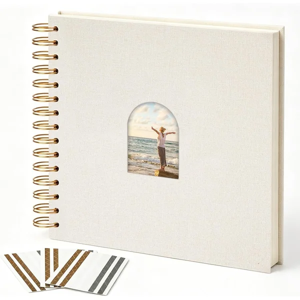 Vienrose — Album Photo en Lin 25,4 cm, 80 Pages Vierges