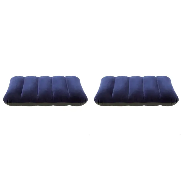 Intex — Oreiller gonflable floqué, 43 × 28 × 9 cm
