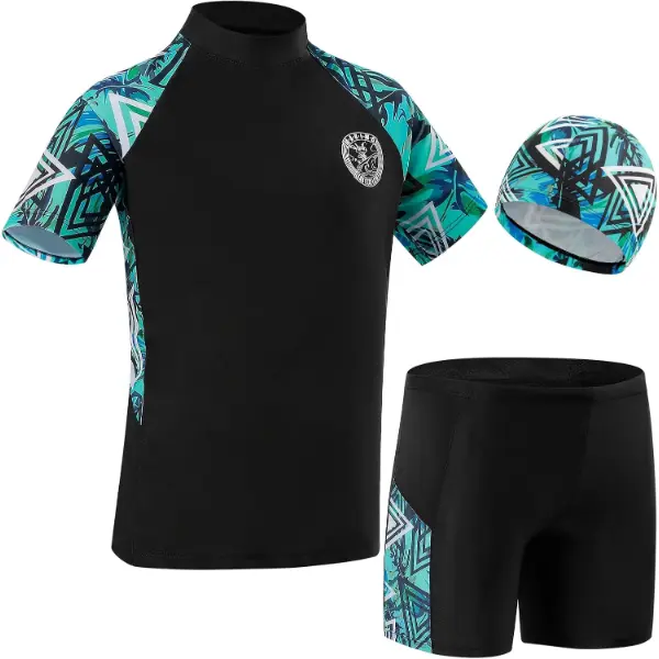 KAKU NANU — Maillot de bain anti-UV enfant 3 pièces, 5-14 ans