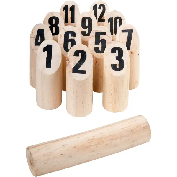 Boîte de quilles nordiques — jeu de lancer en bois